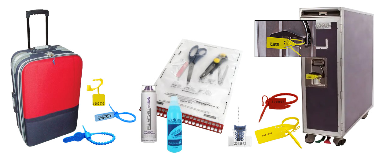 Lacres de Segurança e Envelopes de Segurança para Transporte Aéreo